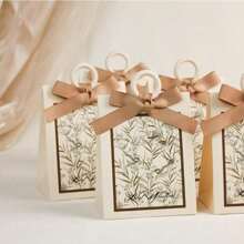 10pcs/20pcs Wedding Gift Box - Suitable For Weddings, Birthdays, Holiday Parties, Wedding Favors, Guest Gifts, Gift Boxes, Wedding Reception Decorations, Christmas Party Boxes, Valentine's Day Candy Boxes - Multicolor - View 8