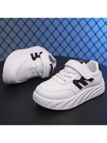 Zapatillas infantiles cómodas y transpirables, modernas y elegantes, adecuadas para niños y niñas para uso en interiores y exteriores. - Negro - Ver 5