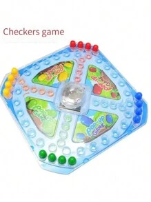 Flying Chess Board Game, Multiplayer Interactive Board Game With Jumping Gameplay - Multicolor - View 2