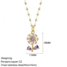 1pc Personalized Necklace With Demon Eye, Sunflower, Bee, Angel Pendant, Orange "Lucky" Golden Heart Pendant, Cross Pendant, Stainless Steel Jewelry For Women