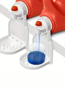 1/2/3PCS Giá để cốc đựng bột giặt, Khay hứng nước giặt nhỏ giọt, Chân đế có thể gập lại, Kệ di động đơn giản, Giá để cốc đựng nước xả quần áo - Có thể sử dụng trong phòng tắm, nhà vệ sinh, ban công - trắng - Xem 4