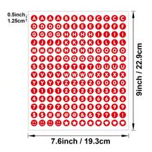 12 hojas de pegatinas coloridas con letras y números, pegatinas con letras y números para decorar, manualidades DIY, suministros para diarios de balas, scrapbooking, envoltorios de regalos (10 colores temáticos)