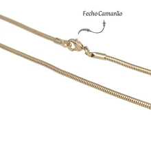 Gold Rat Tail Cord Necklace For Women Unisex - Vàng - Xem 5