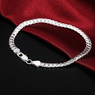 Silver Plated Luxury Brand Design Noble Bracelets For Woman Men Fashion Wedding Engagement Jewelry