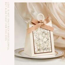 10pcs/20pcs Wedding Gift Box - Suitable For Weddings, Birthdays, Holiday Parties, Wedding Favors, Guest Gifts, Gift Boxes, Wedding Reception Decorations, Christmas Party Boxes, Valentine's Day Candy Boxes - Multicolor - View 4