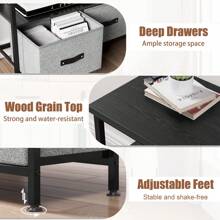 Dresser TV Stand, Entertainment Center With Storage, 50 Inch TV Stand For Bedroom Small TV Stand Dresser With Drawers And Shelves, TV & Media Console Table Furniture For Living Room - 灰色 - 查看 5