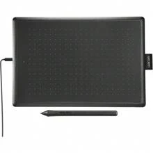 One By Wacom Drawing Tablet, Medium 10.9" X 7.4" Compact Graphics Tablet With Cordless Pen 2K, Beginners Creative Pen Tablet Drawing Pad For Chromebook, M.Ac, Windows - Black & Red - View 1