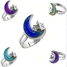 1PC Stainless Steel Changing Color Rings Mood Emotion Feeling Temperature Ring For Women Men Couples Ring Tone Jewelry Gift