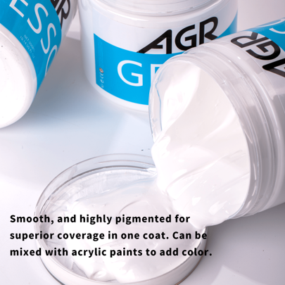 Gesso Surface Prep Medium, 300MLBottle, White,Mother's Day,Mom's Gift,Back To School,School Supplies