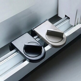 1 件窗闩推拉窗锁，铝合金儿童限制器，适用于推拉门窗