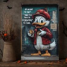 Daffy Duck Classic Poster, Cryptocurrency Theme, Wall Art Decor, Modern Home Paintings,Festive Touch For Valentine's And New Year - Multicolor - View 3