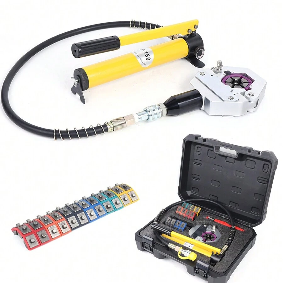 YUNRUX Hose Press Crimping Tool Hydraulic Press Pliers Crimping Press Kit