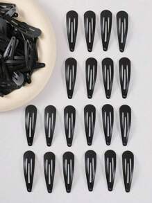 Bộ 100 kẹp tóc co giãn màu đen, kích thước 1.96 inch, dùng cho sinh hoạt hàng ngày, tóc, tết tóc, tóc mái, trang điểm, tắm. Kẹp tóc, phụ kiện tóc, phụ kiện đội đầu, ghim cài tóc. - màu đen - Xem 3