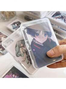 Gói 1 hộp đựng bằng nhựa, chống thấm nước, hộp đựng trong suốt đa chức năng có nắp lật, thích hợp đựng thẻ giao dịch, đồ thủ công, đồ trang sức, đồ dùng may vá, trưng bày và lưu trữ đồ sưu tầm, hoàn hảo để trang trí Giáng sinh, đồ thủ công, thẻ giao dịch, thích hợp cho trẻ em từ 14 tuổi trở lên - Nhiều màu - Xem 9