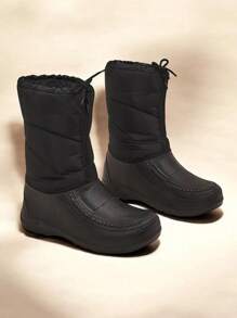 Royalfashion Damen Schneestiefel, einfache Mode für den täglichen Lässig Gebrauch - Schwarz - Übersicht 1
