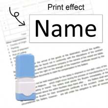 Customized Handwritten Signature Stamp: Personalized Automatic Pressing Name Stamp With Built-In Ink, Can Be Seamlessly Stamped On Various Materials And Surfaces. An Ideal Gift For Her, Boyfriend, Girlfriend, Dad, Mom, Family, Friends, Son, Daughter, And Kids. Suitable For Kitchen, Dining Room, Bedroom, Office, Living Room, Home, Garden, Tea Room, And Other Occasions - BD0513 - View 14