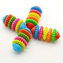 4 Colors And 5 Colors Interactive Rainbow Rubber Gear Dog Lover And Dog Mom Love Chew Toy - Teeth Cleaning Molar Bite For Puppies & Small Breeds