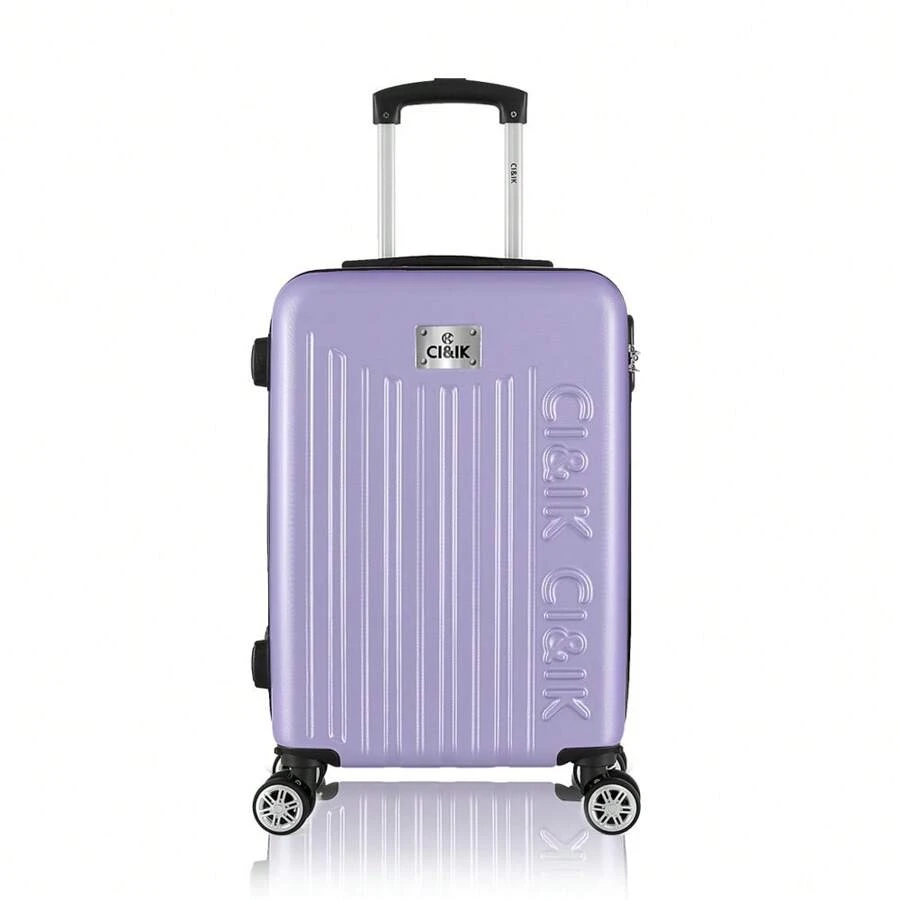 Maleta de Viaje 18 Pulgadas Carry On Rígida, Equipaje de Mano Cabina con 4 ruedas y candado integrado, Variedad de Colores - Morado - Ver 1