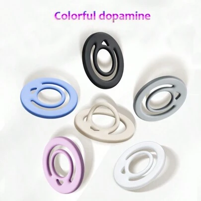 Pull Ring Liquid Silicone Magnetic Phone Ring Holder- Newest Silicone MagSafe Ring Magnetic Phone Holder Silicone Holder Compatible With IPhone 12 13 14 15 16 Compatible With IPhone, Android Phone, Gift For Birthday, Family, Friends Finger Ring Holder, Phone Grip, Phone Accessories