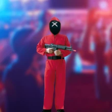 Disfraz De Soldier De Game De Calamar, Mono For Men And Women, Disfraz De Carnaval Para Halloween