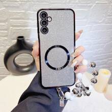 1 件渐变闪光糖果全电镀银串珠手链带磁扣,兼容 Galaxy A14/16 Pro Max/Edge 30/Pop 5 LTE/Pop 5 Pro/Infinix Smart 8/Infinix Hot 40i/Spark 20/Spark 20C/Spark Go 2024/Honor X8/Redmi Note 14 Pro+ 5G - 黑色 - 查看 5