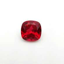 One 100% Lab Grown Ruby Cushior Cut Gemstone For Charms Advanced Jewelry Making Materials DIY - Red - View 9
