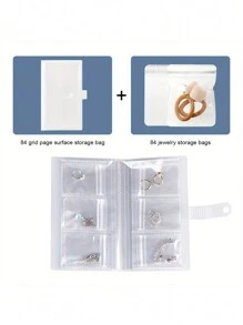 1 套，84/160 件防氧化珠宝收纳抽屉整理袋，透明项链手链戒指支架展示架
