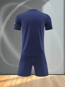 Conjunto de traje de fútbol del equipo Paris, incluye el mismo estilo que el traje de fútbol de Messi N.°10 de París. Personalizable con número, nombre y logotipo del equipo para hombres.