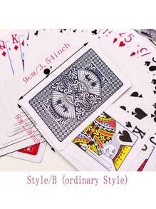 1 Set Of 54pcs Waterproof Playing Cards - Black Waterproof Plastic Playing Cards With Foil Coating - Ideal For Magic, Gambling, Collectors, Valentine's Day/New Year Gifts, Adult Party Games, Holiday Gifts