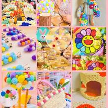 230 quả cầu bông hỗn hợp 8mm, mềm mại, bông xù, hình macaron, bông xù Giáng sinh, nhiều màu sắc, hiệu ứng chuyển màu, đồ trang trí thủ công DIY - Quả cầu lông 8mm - Xem 11