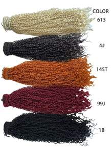 1 PC Synthetic Drawstring Ponytail Extension Curling Twist Braid Dread Locs Ponytail Hair Extensions For Women Daily Use(1B/4/145T/99J/613)
