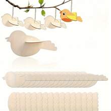 DIY de Pâques, oiseaux en bois 3D, décorations de Pâques, ornements suspendus, aides pédagogiques, peinture couleur, ornements suspendus à assembler soi-même pour les fêtes, ornements suspendus de décoration intérieure pour les fêtes