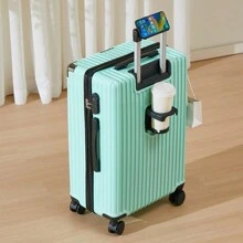 28-Inch Large Capacity Luggage Suitcase With Lock, Lightweight And Portable Travel Companion Bag For School School Accessories School Stuff - Mint Green - View 3