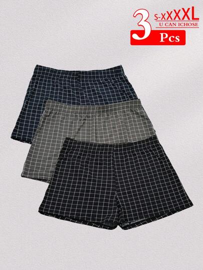 Men's No-Hanging-Tag Boxer Briefs, Men's Moisture Transferring Casual Briefs, 3 Packs