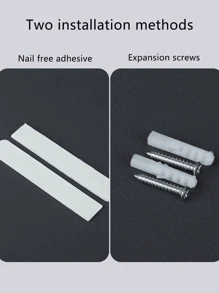 1pc WIFI Router Plastic Storage Box, Wall Mounted No Drilling Required, Suitable For Home,Bedroom,Wall Or Desktop - Multicolor - View 8