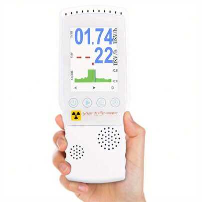 Nuclear Radiation Detector: 5V Handheld Geiger Counter With Color Screen - Detects Beta, Gamma, X-Ray, Ideal For Marble Detection, Portable Dosimeter For Safety-Conscious Travelers
