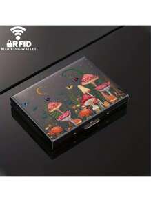 6 槽 Rfid 信用卡夹 超薄金属卡钱包 名片夹 男士女士小卡片盒 黑色卡片夹 女士卡片夹 周年纪念礼物 男士礼物 教师节礼物 礼品创意 男士礼物 男士生日礼物 女士礼物 - 黑色 - 查看 11