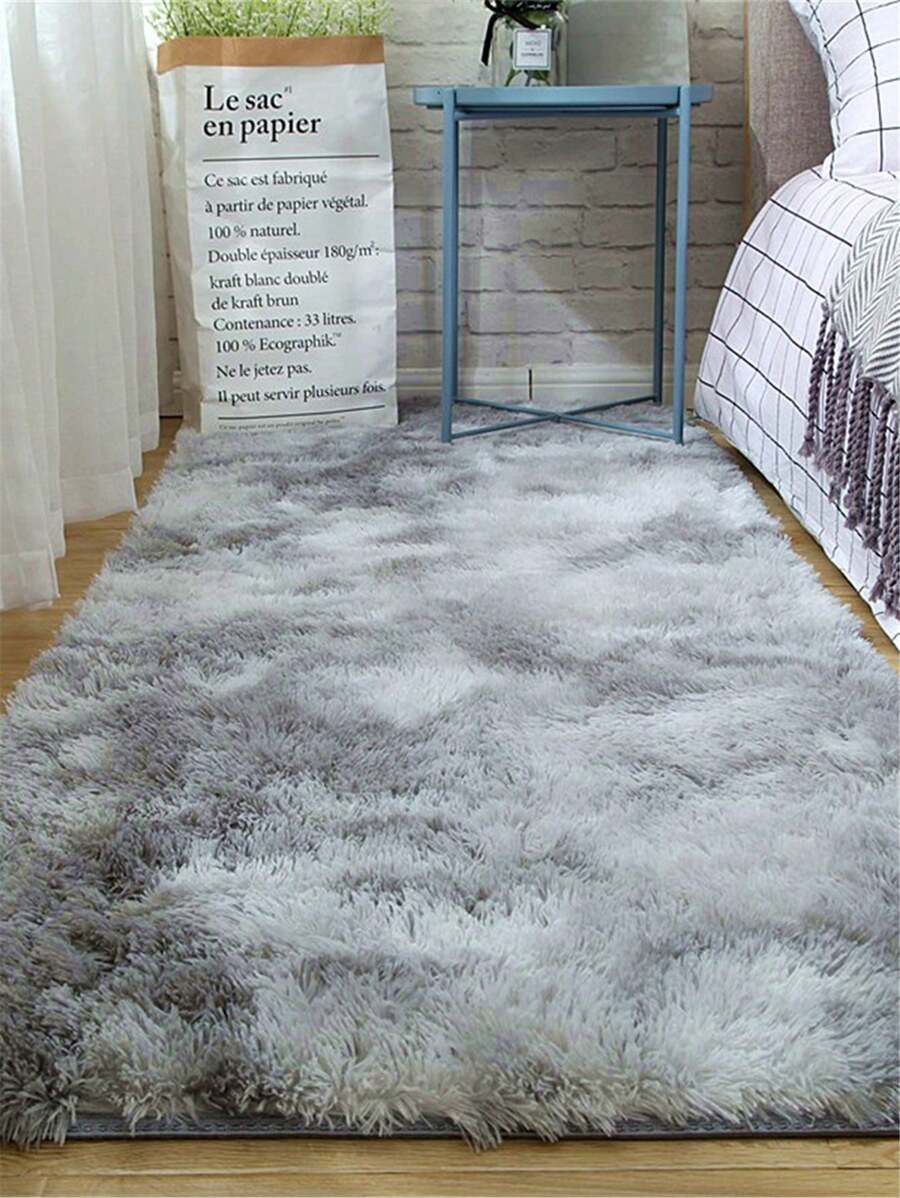 1pc Long Pile Soft Washable Plush Carpet For Bedside, Bedroom, Living Room, Entrance, Nursery Room Decorative Mat, Suitable For Children's Playroom, Dorm, Square Shape