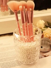 Transparent Acrylic Makeup Brush Cartridge, Transparent Storage Pen Cartridge, Lip Glaze Eyebrow Pencil Makeup Brush Holder, Makeup Brush Storage Cartridge, Makeup Lipstick Eyebrow Pencil Storage Cartridge