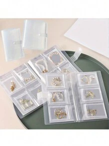 1 套，84/160 件防氧化珠宝收纳抽屉整理袋，透明项链手链戒指支架展示架