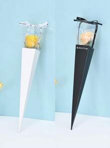 10 piezas, caja de embalaje para ramo de flores, caja individual para clavel, embalaje de flores, caja para rosa, caja de regalo, decoración de flores para el Día de San Valentín, decoración de boda, fiesta de boda, suministros de boda, regalos de boda (sin flores, el color de la cinta de la fuente es aleatorio)