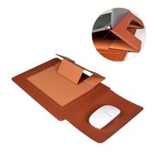 Capa Para Notebook Stand Macia De Couro PU Macbook Air Pro 13,3 e 15-16,2 Polegadas Bolsa