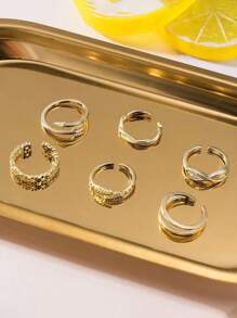 Fashionable And Elegant Metallic Gold Silver Adjustable Open Toe Ring Toe Ring Suitable For Summer Beach Tourism Women's Foot Jewelry - Multicolor - View 9