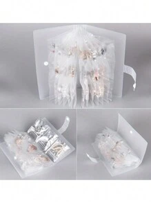 1 套，84/160 件防氧化珠宝收纳抽屉整理袋，透明项链手链戒指支架展示架