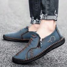 Men's Casual Loafers, Comfortable Leather Hiking Shoes