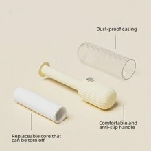Yellow Sticky Lint Roller, Portable Pet Hair Remover Lint Brush With Strong Adhesive