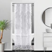 WARM HOME DESIGNS White Lace Shower Curtain With Attached Valance And Tassels. Luxury Vintage Shower Curtain In 5 Sizes And 6 Colors. - 白色 - 查看 4