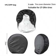 1pc/4pcs Car Spare Tire Cover Camper RV Tire Protector Outdoor Sun Protection Dust-Proof Tire Cover Universal