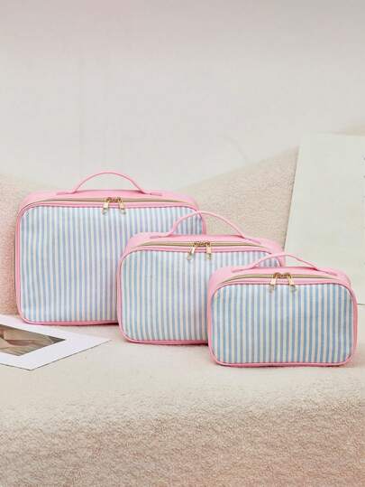 3件套大容量化妆包旅行必备化妆品收纳袋洗漱包收纳袋新年礼物开学季旅行返校用品