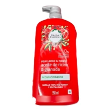 Acondicionador para cabello con Aceite de Ricino y Granada 1 litro fortalecen y repara los cabellos - Rojo - Ver 1